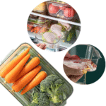 Stackable Refrigerator Food Storage Box with Lid