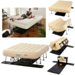 Portable Foldable Guest Bed with Metal Frame & Mattress