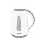 Sharp Electric Kettle 1.7 Liters 2200 Watts, White - EK-JX17-W3