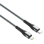 LDNIO Fast Charging Data Cable - 30W / 2 Meter C to Lightning - Black - Image 2
