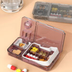 Portable Pill Organizer Box