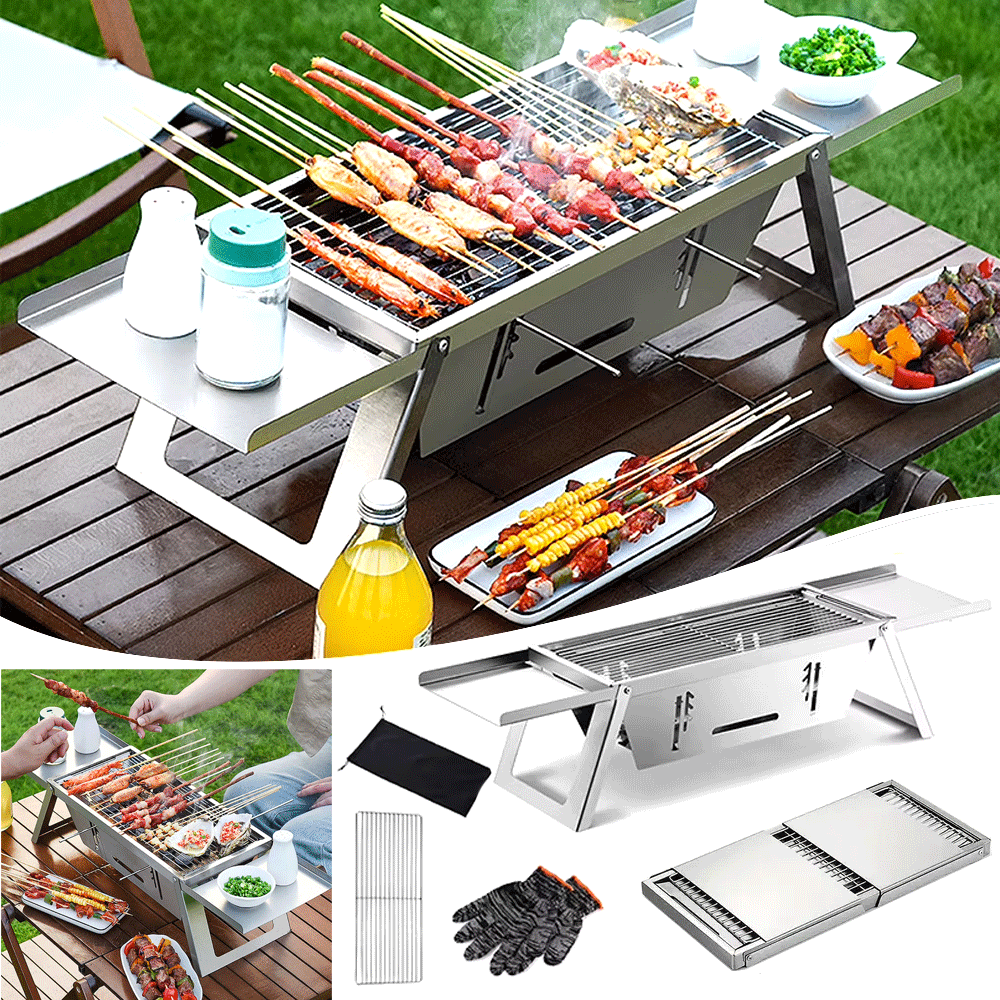 Untitled-1_c332b116-fa65-4c13-b9e2-6d766e507a3e.png Portable Foldable BBQ Grill for Outdoor Camping - Image 1