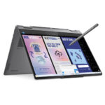 Lenovo Yoga 2-in-1 Generation Copilot+ Laptop with 14.0-inch WUXGA Touchscreen / Ultra HD 256V / 16GB RAM / 512GB NVMe SSD / Arc Graphics / Windows 11 Home (Arabic/English) / 1-Year Warranty / Lenovo Luna Digital Pen (Gray)