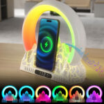 Multifunctional Bluetooth Alarm Clock with Wireless Charger
