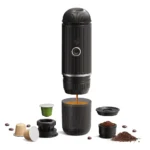 iCafilas 2-in-1 Portable Espresso Maker with Heating - Black - Image 2