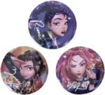 K-Pop Demon Hunters Badge Pack 3Pcs
