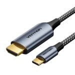 Vention Cotton Braided USB-C to HDMI-A 4K HD Cable 1.8M Aluminum oy Type