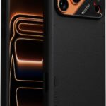 AULUMU A17 Vegan Leather Case for iPhone 17 Pro Max - Black