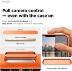 Elago iPhone 17 Pro Magnetic Silicone Case (Camera Control Key Included) (Orange) - Image 3