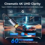 Vention Cotton Braided USB-C to HDMI-A 4K HD Cable 1.8M Aluminum oy Type - Image 2