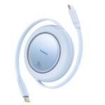 Baseus Free2Pull Mini Retractable Cable USB-C to USB-C 100W 1.5m - Cluster Black - Galaxy Blue