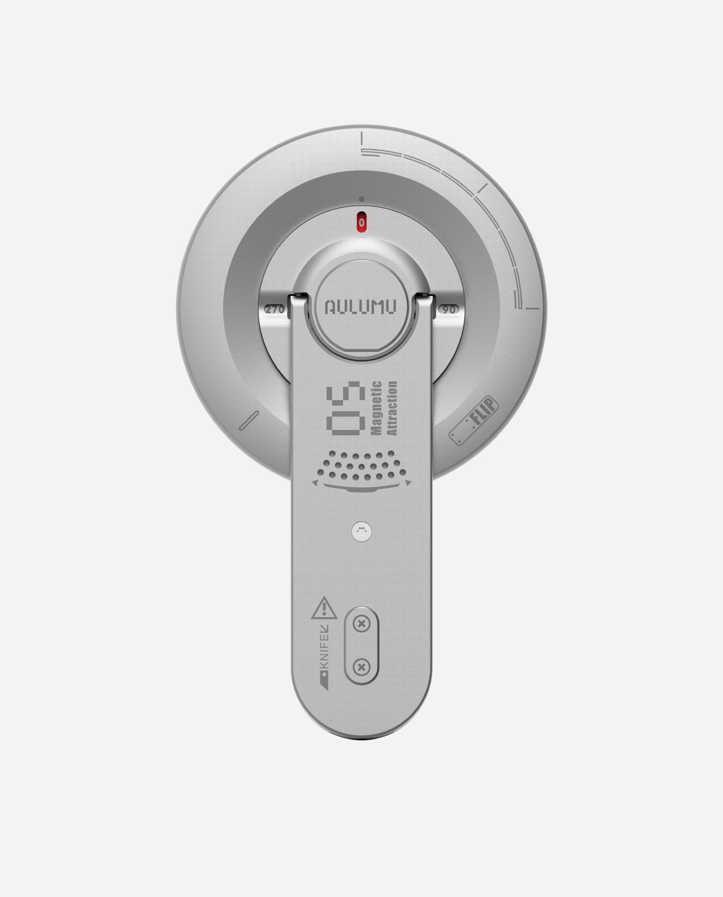 G05A-1030_2 AULUMU G05 Air 5-in-1 Magnetic Phone Kickstand with Box Cutter - Silver - Image 1