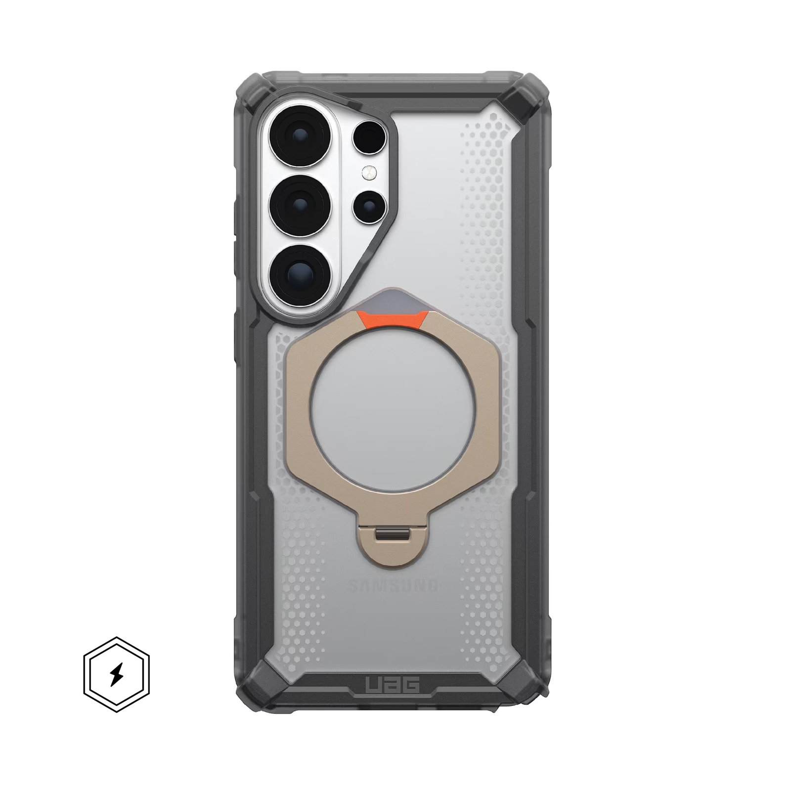 GOLD_PLASMA-XTE-360_ASH-TITANIUM_STD_01 UAG Samsung Galaxy S26 Ultra Plasma XTE 360 w/Magnet Case (Ash) - Image 1