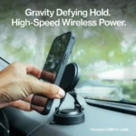 STATIK HyperMount Pro Vacuum Magnetic NanoSuction Phone Mount with Wireless charging - Image 2