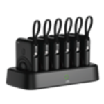 LZEL HEXAENERGIA STATION 6X WIRELESS CHARGING STATION DOCK 10000mAh BATTERY BUILT-IN-CABLE  (BLACK)