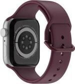 UAG Apple Watch 45mm/44mm/42mm/Ultra Silicone Scout Strap - (Online Packaging) (Aubergine) - Image 2