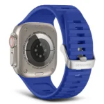 Decoded Apple Watch 49/45/44/42 mm Gen 1-10-SE-Ultra Silicone Ultra Traction Strap - Galactic Blue