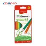 Keyroad Triangular Shape Plastic Color Pencil - 12 Pieces