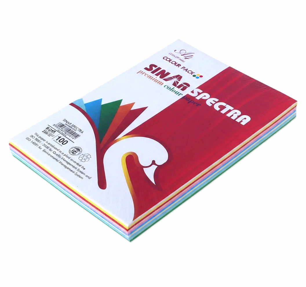 51769416227697726232f9c49_21025740.png SinarSpectra Rainbow Coloured Photocopy 100 Sheets Paper - Image 1