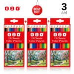 Ezy Classic Long Colored Pencil - Pack Of 3