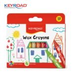 Keyroad Wax Crayons - 11X105mm / 12 Colors