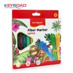 Keyroad Capfix Washable Color Markers - 12 Pieces