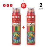 Ezy Classic Long Tube Colored Pencil - Pack Of 2