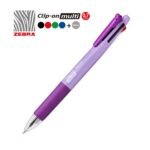 Zebra Clip-On Multi Gradation 4-in-1 Pen - Purple