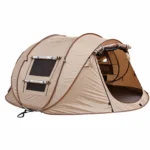Al Thuraya Tent with Light 120 x 200 x 280 cm – Brown, MT-24-2 - Image 2