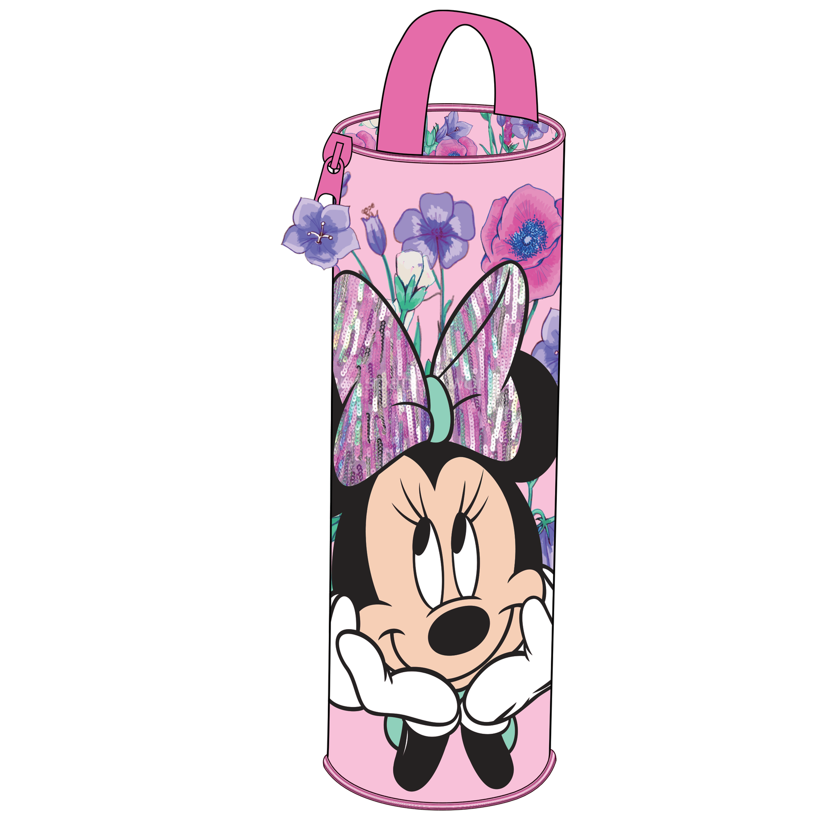 FKST-32108.png Minnie Mouse Pencil Case - Light Pink - Image 1